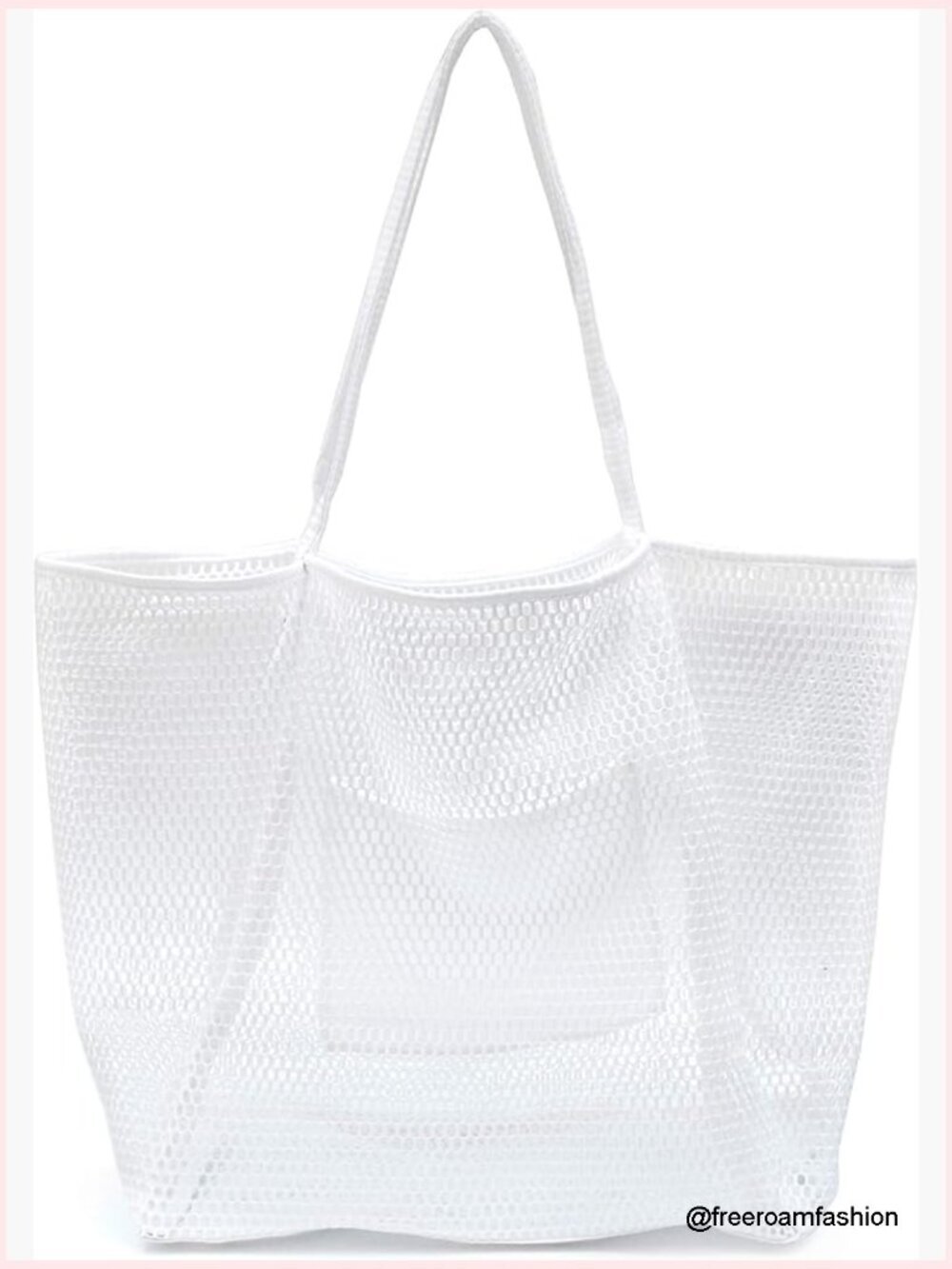 Large Mesh Tote Bag for Beach Shopping Gym Work Travel